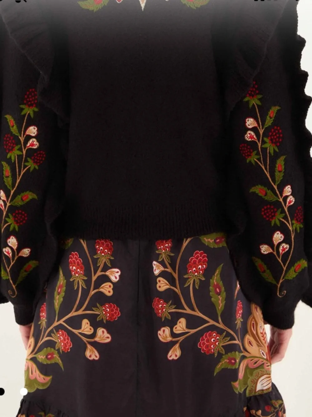 Nwt farm Rio Black Berry Embroidery
Knit Cardigan 300$ summer embroidered boho - Picture 4 of 4